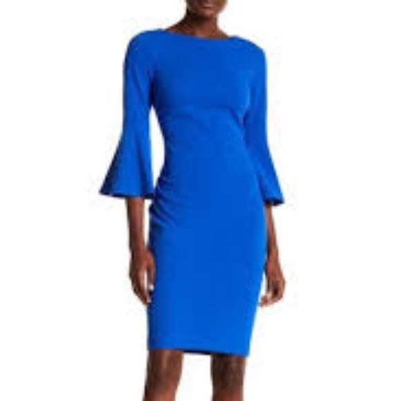 calvin klein cobalt blue dress